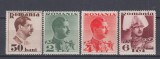 ROMANIA 1934 LP 108 CAROL II FARA POSTA UZUALE SERIE SARNIERA, Nestampilat