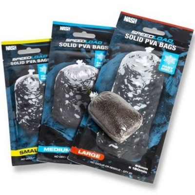Pungi Solubile Nash Speedload PVA Bags Fast Melt, Large, 85x180mm foto