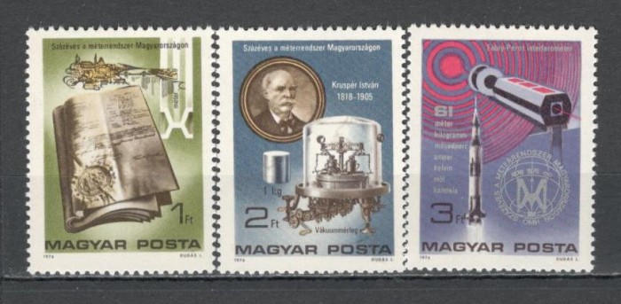 Ungaria.1976 100 ani Sistemul Metric XU.229