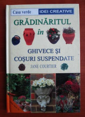 Jane Courtier - Gradinaritul in ghivece si cosuri suspendate foto