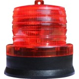 Led rosu intermitent de atentionare cu incarcare solara flippy, 1.2 v, rezistent la apa ip65, panou solar incorporat, 11.5 x 11.6 cm, rosu