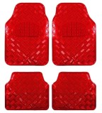 Covorase Auto Universale, model Diamond, culoare Crom Rosu