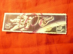 2 Timbre pereche SUA 1967 - Cosmos , stampilat foto