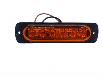 Stroboscop cu 6 led galben FR1272 foto