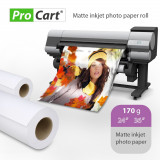 Rola de hartie foto mata 170 gr pentru plottere latime rola 36 inch