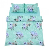 Lenjerie dubla 100% bumbac 4 piese, Spri