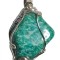 B334. Pandantivul Tineretii Talisman cu Amazonit, fir Argintiu, 5 cm