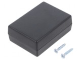 Carcasă universală ABS neagră 48mm x 67mm x 25mm, KRADEX