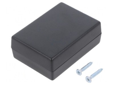 Carcasă universală ABS neagră 48mm x 67mm x 25mm foto