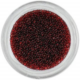 Perle decorative 0,5mm - maro-roşu