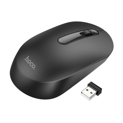 Mouse de computer wireless HOCO 2,4G 1200dpi GM14 negru foto