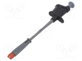 Clips de măsurare crocodil 6A negru nichelat 4mm ELECTRO-PJP