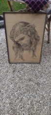 Tablou/Carbune /Semnat/Tema /Religioasa