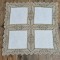 CENTRU DE MASA VINTAGE CU MODEL CROSETAT IN FIR LAME SI MATERIAL SINTETIC