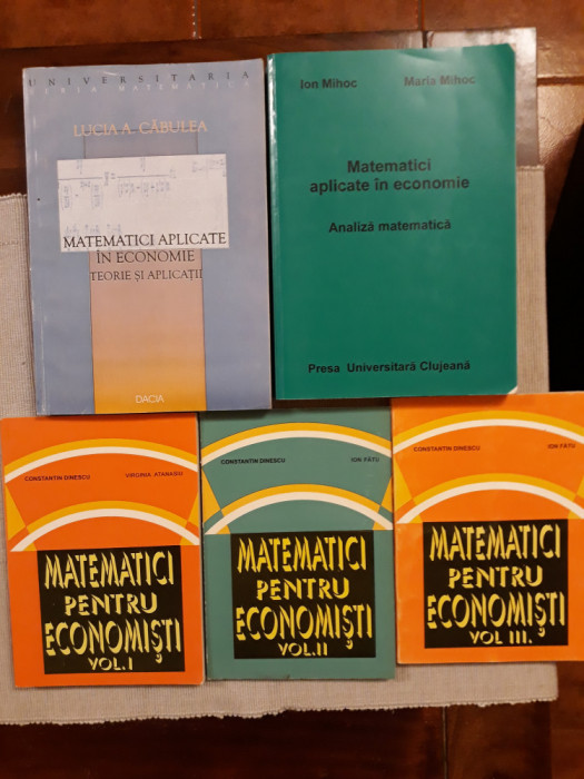 Matematici aplicate in economie 5 CARTI