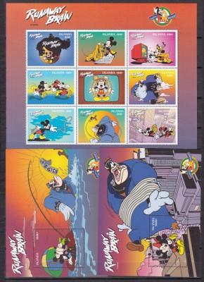 Uganda 1998 Disney MI 2000-2008 kleib. + 2 bl.292,293 MNH foto