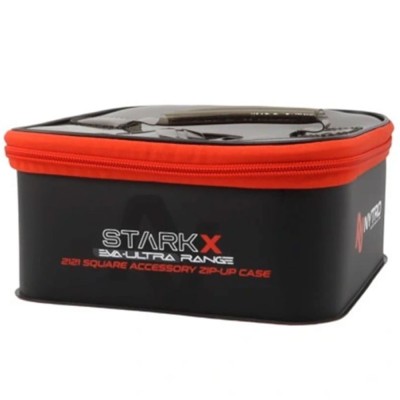 Borseta Accesorii NYTRO Starkx M 21x21cm EVA Patrata Capac Transparent cu Fermoar foto