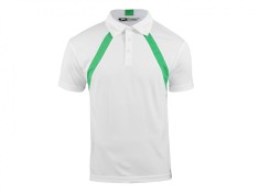 Tricou polo barbati Slazenger Lob Cool Fit, white-green, M