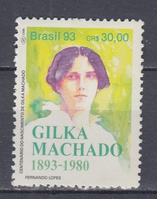 BRAZILIA 1993 CENTENARUL NASTERII GILKA MACHADO MNH foto