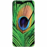 Husa silicon pentru Xiaomi Mi 6, Peacock Feather Green Blue