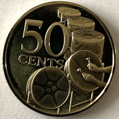 TRINIDAD &amp;amp; TOBAGO 50 CENTS 1975 PROOF, foto