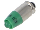 Lampă LED verde 48V EAO, 1 diodă, 16mm, 600mcd