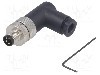 Conector M8, 4 pini, clasa etanseitate IP67, TE Connectivity - T4013008041-000