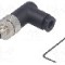 Conector M8, 4 pini, clasa etanseitate IP67, TE Connectivity - T4013008041-000
