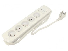 Prelungitor electric 5 prize alb 1,8m 16A foto