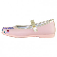 Pantofi casual fete piele naturala - Melania roz - Marimea 25