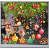 Cumpara ieftin Sticker Perete Autocolant Globuri de Craciun, 40x30cm - 09893