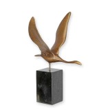 Lebada in zbor-statueta din bronz cu soclu din marmura TBE-78