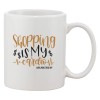 Cana alba personalizata &#039;Shopping is my cardio&#039;, INOVATIX&reg;. 330ml, Oem
