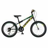 Bicicleta Polar, Sonic, 20 inch, Negru Verde