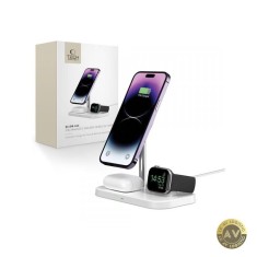 Incarcator Retea Wireless Tech-Protect QI15W-A22 3in1 15W 1.67A Alb