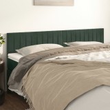 Gossi tablii de pat, 2 buc, verde inchis, 90x5x78/88 cm, catifea
