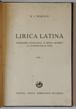 LIRICA LATINA de N. I. HERESCU , VOL I