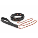 Zgarda Cu Lesa Bondage Couture, Negru, NS Toys