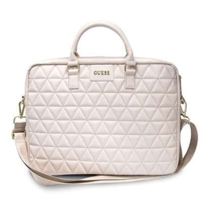 Geanta pentru Laptiop 15 - Detachable Shoulder Strap - Guess (GUCB15QLPK) - Pink foto
