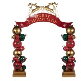 Cumpara ieftin Arcada Craciun metal cu leduri 263x55x309 cm