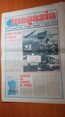 ziarul magazin 8 noiembrie 1986-targoviste,cetate a luptei,a zidirii si a unirii foto