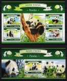 🌀 MALDIVE 2015 - Fauna asiatica 🌀 / seturi complete - blocuri + colite MNH (5 imagini), Nestampilat