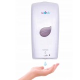 Dispenser/dozator automat cu senzor pentru sapun lichid/gel dezinfectant, Besafe 1000 ml 14 x 27,5 cm alb, Sepio