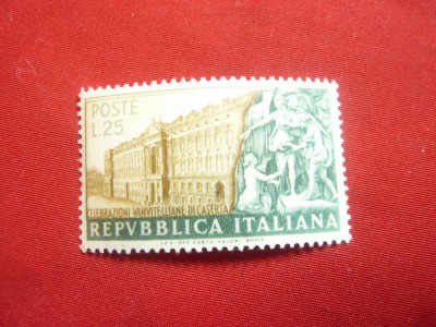 Serie Italia 1952 -200 Ani Casserta ,1 valoare 25 Lire foto