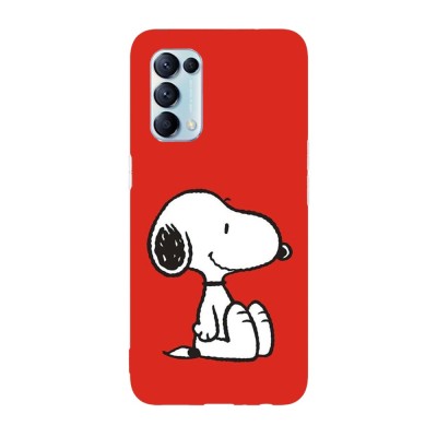 Husa compatibila cu Oppo A73, Viceversa, model Snoopy likes the red color, Silicon, TPU foto