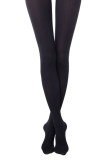 Ciorap dens cu model vertical &icirc;n relief, Conte Fantasy Voyage, Nero, 2-S Standard