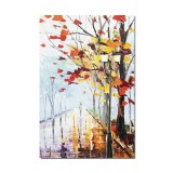 Tablou stilizat pictat manual, Pe drumul meu, 60x40cm ulei pe panza in cutit efect 3D