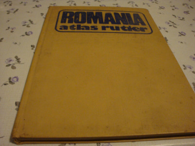 Atlas rutier - Romania - 1981 foto