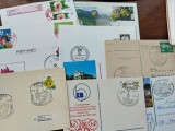Lot plicuri si carti postale tematica flora