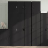 VidaXL Dulap &icirc;nalt, negru, 80x42,5x249 cm, lemn prelucrat